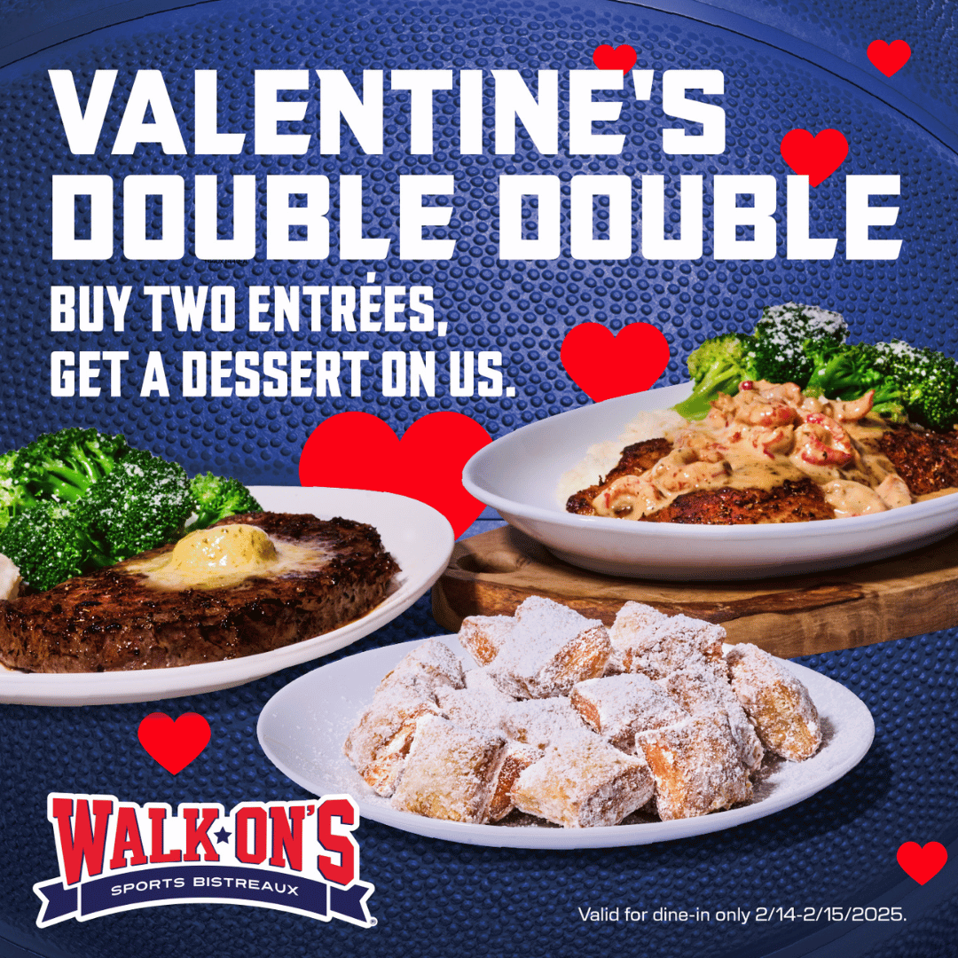 Valentine’s Double Double Deal at Walk-On’s! icon